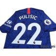 Photo4: Chelsea 2019-2020 Home Authentic Shirt #22 Pulisic Premier League Patch/Badge w/tags