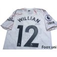 Photo4: Arsenal 2020-2021 Away Shirt #12 Willian Premier League Patch/Badge w/tags (4)