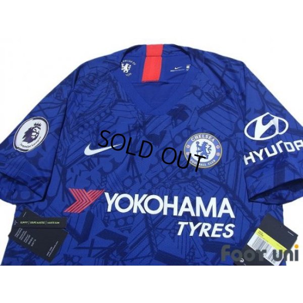 Photo3: Chelsea 2019-2020 Home Authentic Shirt #22 Pulisic Premier League Patch/Badge w/tags