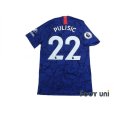 Photo2: Chelsea 2019-2020 Home Authentic Shirt #22 Pulisic Premier League Patch/Badge w/tags (2)