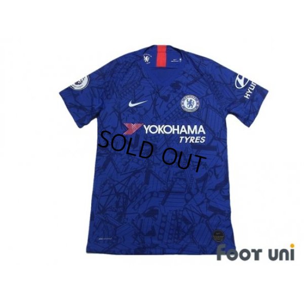 Photo1: Chelsea 2019-2020 Home Authentic Shirt #22 Pulisic Premier League Patch/Badge w/tags