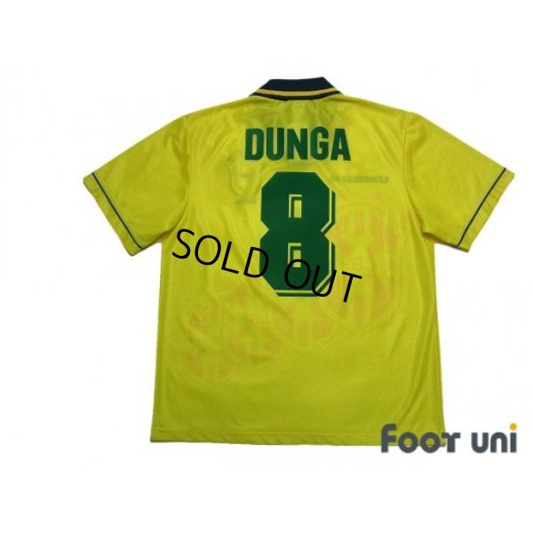 Photo2: Brazil 1995 Home Shirt #8 Dunga