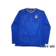 Photo1: Italy Euro 2008 Home Long Sleeve Shirt (1)