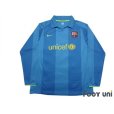 Photo1: FC Barcelona 2007-2008 Home Long Sleeve Authentic Shirt (1)