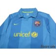 Photo3: FC Barcelona 2007-2008 Home Long Sleeve Authentic Shirt