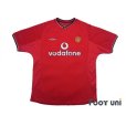 Photo1: Manchester United 2000-2002 Home Shirt (1)
