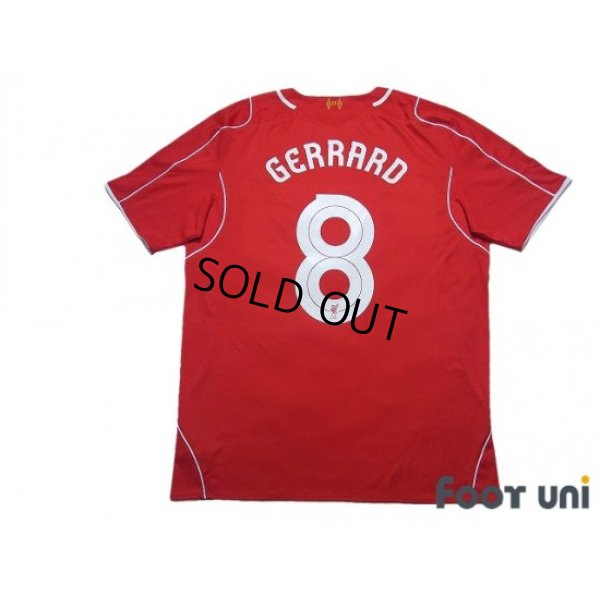 Photo2: Liverpool 2014-2015 Home Shirt #8 Steven Gerrard