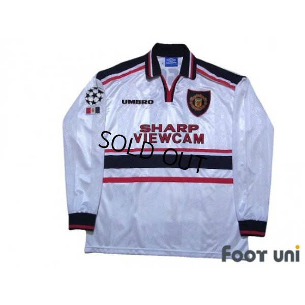Photo1: Manchester United 1997-1999 Away Long Sleeve Shirt #11 Giggs Champions League Patch/Badge
