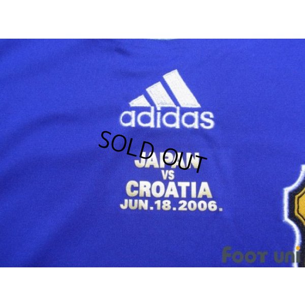 Photo6: Japan 2006 Home Authentic Shirt Matchday print against Croatia