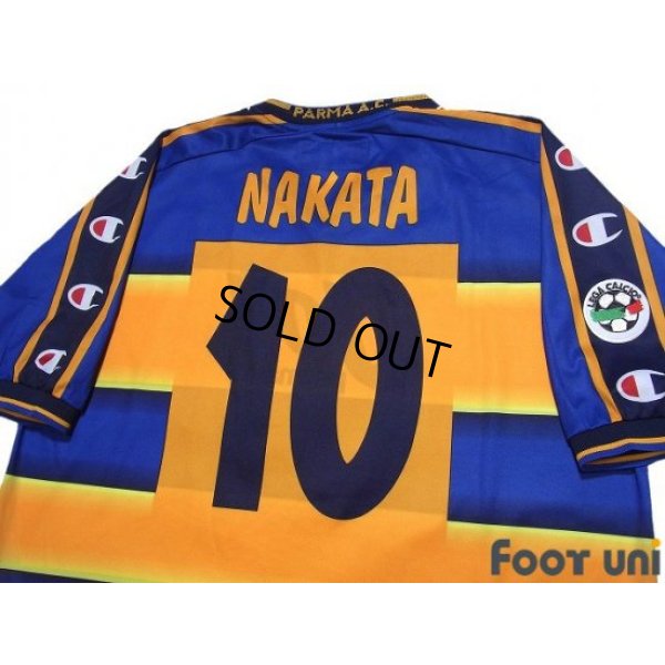 Photo4: Parma 2001-2002 Home Shirt #10 Hidetoshi Nakata Lega Calcio Patch/Badge
