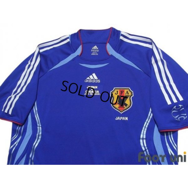 Photo3: Japan 2006 Home Authentic Shirt Matchday print against Croatia