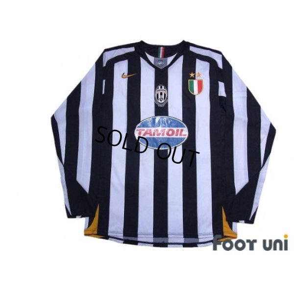 Photo1: Juventus 2005-2006 Home Long Sleeve Shirt Scudetto Patch/Badge w/tags