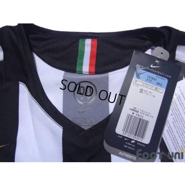 Photo4: Juventus 2005-2006 Home Long Sleeve Shirt Scudetto Patch/Badge w/tags