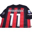 Photo4: AC Milan 2020-2021 Home Shirt #11 Ibrahimovic Serie A Tim Patch/Badge w/tags