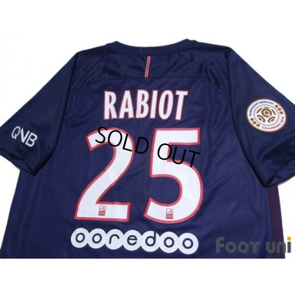 Photo4: Paris Saint Germain 2016-2017 Home Shirt #25 Adrien Rabiot Paris Saint Germain Champion 2016 Patch/Badge w/tags