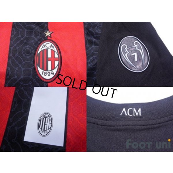 Photo7: AC Milan 2020-2021 Home Shirt #11 Ibrahimovic Serie A Tim Patch/Badge w/tags