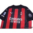 Photo3: AC Milan 2020-2021 Home Shirt #11 Ibrahimovic Serie A Tim Patch/Badge w/tags