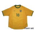 Photo1: Brazil 2000 Home Shirt #18 Fabio Rochemback (1)