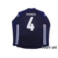 Photo2: Japan 2012-2013 Home Long Sleeve Shirt #4 Keisuke Honda (2)