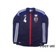 Photo1: Japan 2012-2013 Home Long Sleeve Shirt #4 Keisuke Honda (1)