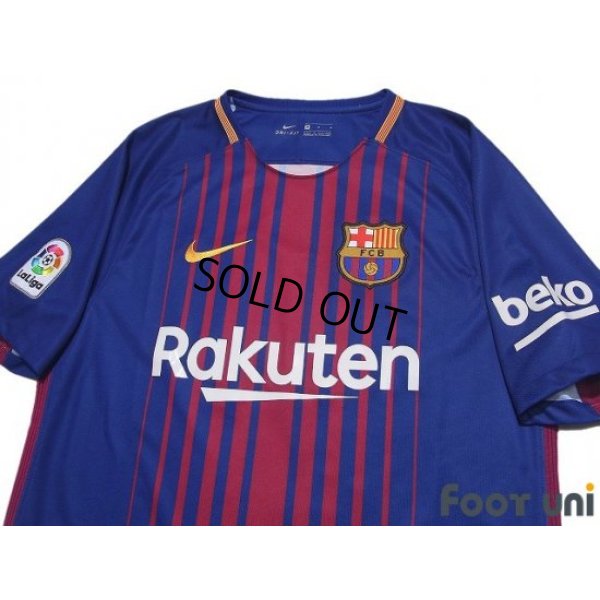 Photo3: FC Barcelona 2017-2018 Home Shirt La Liga Patch/Badg