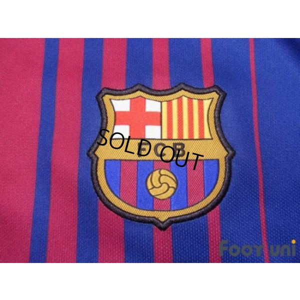 Photo5: FC Barcelona 2017-2018 Home Shirt La Liga Patch/Badg