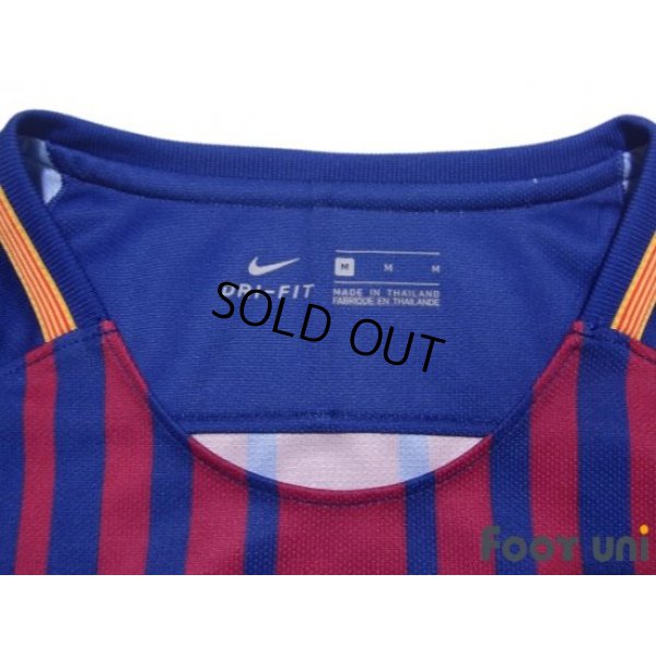 Photo4: FC Barcelona 2017-2018 Home Shirt La Liga Patch/Badg