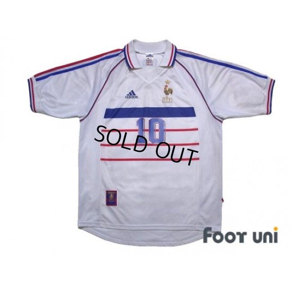 Photo1: France 1999 Away Shirt #10  Zinedine Zidane