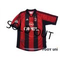 AC Milan 1998-1999 Home Shirt #3 Maldini Lega Calcio Patch/Badge