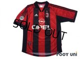 AC Milan 1998-1999 Home Shirt #3 Maldini Lega Calcio Patch/Badge