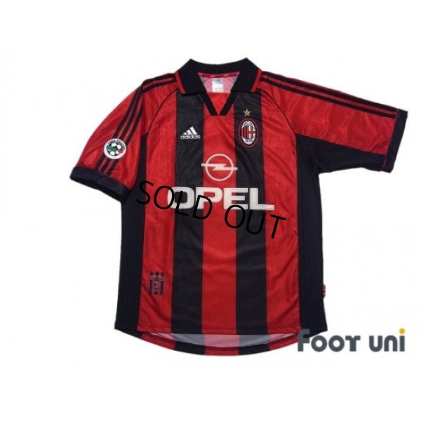 Photo1: AC Milan 1998-1999 Home Shirt #3 Maldini Lega Calcio Patch/Badge