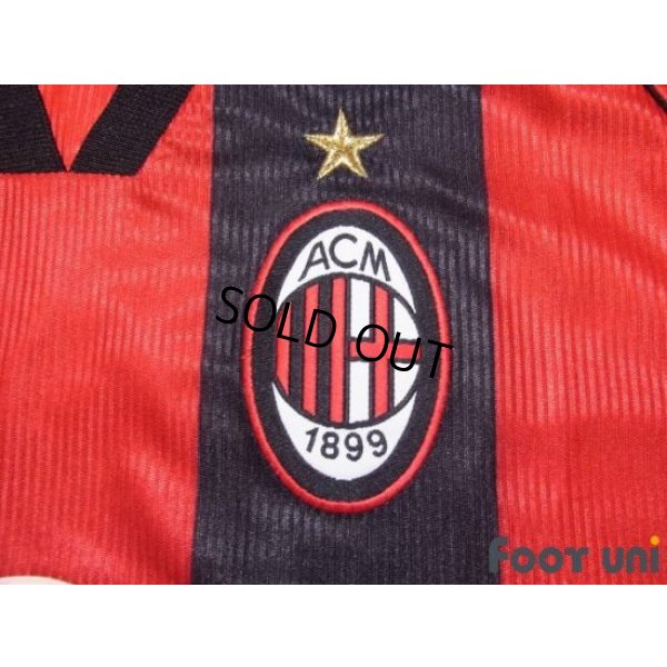 Photo6: AC Milan 1998-1999 Home Shirt #3 Maldini Lega Calcio Patch/Badge