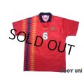 Spain 1994 Home Shirt #6 Fernando Hierro