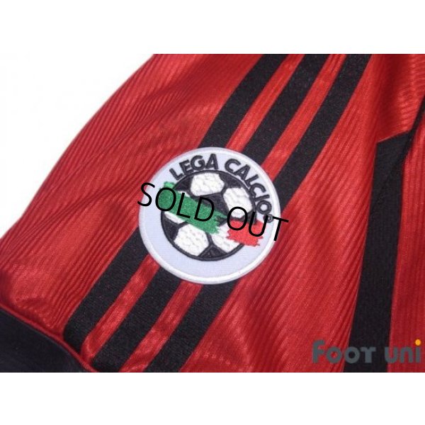 Photo7: AC Milan 1998-1999 Home Shirt #3 Maldini Lega Calcio Patch/Badge