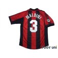 Photo2: AC Milan 1998-1999 Home Shirt #3 Maldini Lega Calcio Patch/Badge (2)
