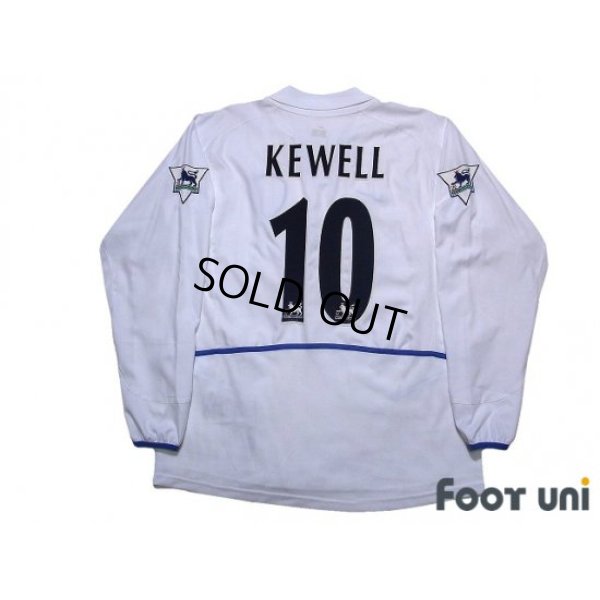 Photo2: Leeds United AFC 2002-2003 Home Long Sleeve Shirt #10 Kewell The F.A. Premier League Patch/Badge