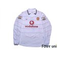 Photo1: Manchester United 2003-2005 Third Long Sleeve Shirt #7 Ronaldo Champions 2002-2003 BARCLAYCARD PREMIERSHIP Patch/Badge (1)