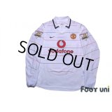 Manchester United 2003-2005 Third Long Sleeve Shirt #7 Ronaldo Champions 2002-2003 BARCLAYCARD PREMIERSHIP Patch/Badge