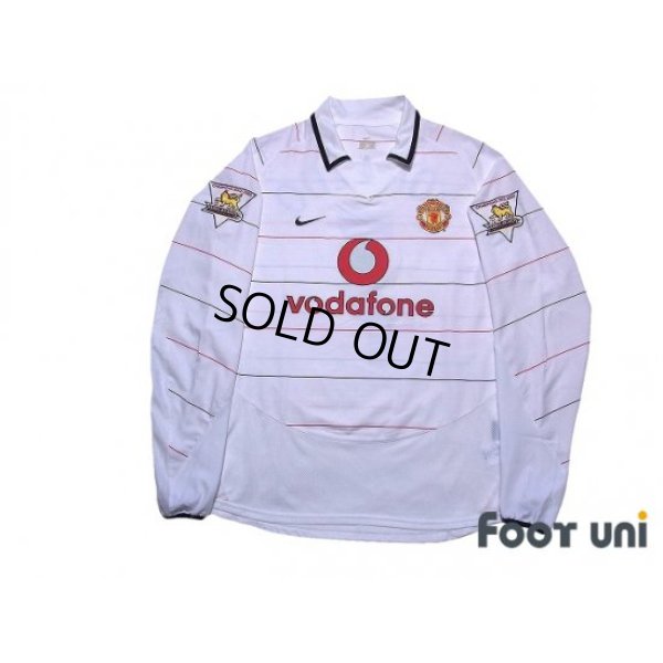 Photo1: Manchester United 2003-2005 Third Long Sleeve Shirt #7 Ronaldo Champions 2002-2003 BARCLAYCARD PREMIERSHIP Patch/Badge