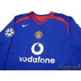 Photo3: Manchester United 2005-2006 Away Long Sleeve Shirt #10 Van Nistelrooy Champions League Patch/Badge