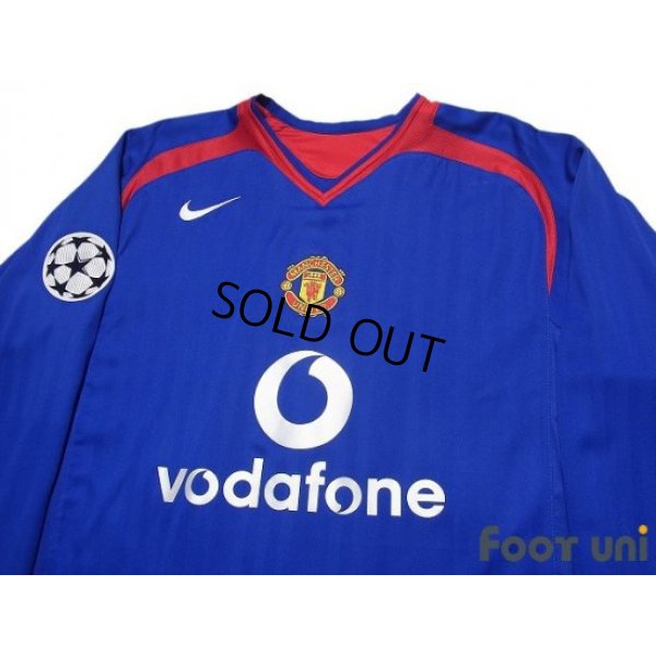 Photo3: Manchester United 2005-2006 Away Long Sleeve Shirt #10 Van Nistelrooy Champions League Patch/Badge