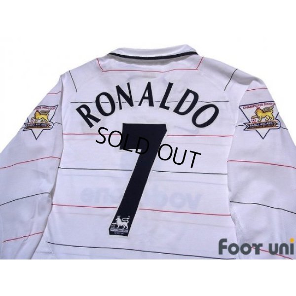 Photo4: Manchester United 2003-2005 Third Long Sleeve Shirt #7 Ronaldo Champions 2002-2003 BARCLAYCARD PREMIERSHIP Patch/Badge