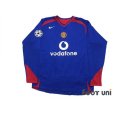 Photo1: Manchester United 2005-2006 Away Long Sleeve Shirt #10 Van Nistelrooy Champions League Patch/Badge (1)