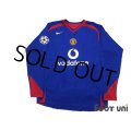 Manchester United 2005-2006 Away Long Sleeve Shirt #10 Van Nistelrooy Champions League Patch/Badge