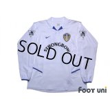 Leeds United AFC 2002-2003 Home Long Sleeve Shirt #10 Kewell The F.A. Premier League Patch/Badge