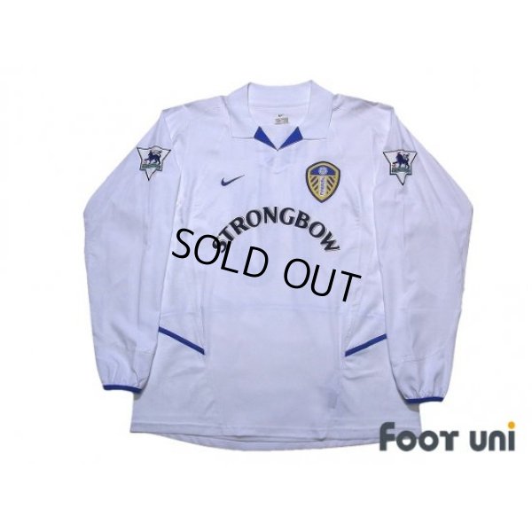 Photo1: Leeds United AFC 2002-2003 Home Long Sleeve Shirt #10 Kewell The F.A. Premier League Patch/Badge