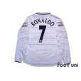 Photo2: Manchester United 2003-2005 Third Long Sleeve Shirt #7 Ronaldo Champions 2002-2003 BARCLAYCARD PREMIERSHIP Patch/Badge (2)