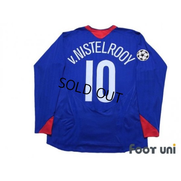 Photo2: Manchester United 2005-2006 Away Long Sleeve Shirt #10 Van Nistelrooy Champions League Patch/Badge