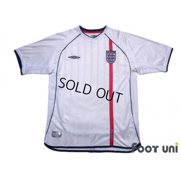 Photo1: England 2002 Home Shirt