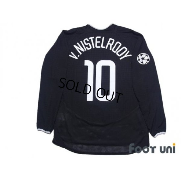 Photo2: Manchester United 2003-2005 Away Long Sleeve Shirt #10 van Nistelrooy Champions League Patch/Badge